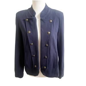 Tommy Hilfiger Military Style Women’s Soft Shell Jacket Gold Buttons Size Large